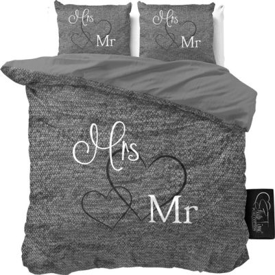 Cadeau bruidspaar - dekbekovertrek Mr & Mrs