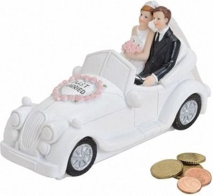 Geld cadeau bruiloft - Just married spaarpot