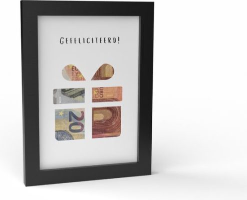 Geld cadeau bruiloft - Lijstje met bankbiljetten