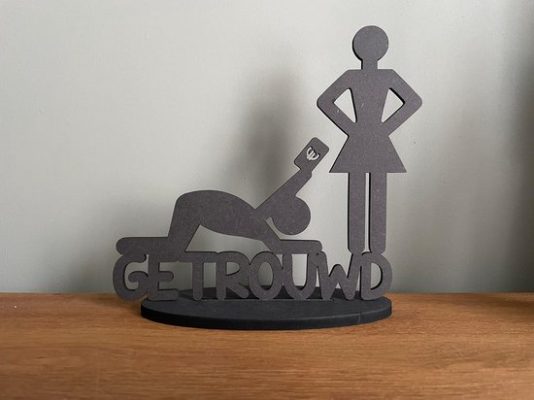 Grappig kado voor bruidspaar