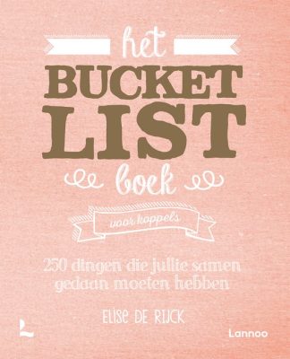 Kado bruidspaar - Bucketlist boek voor koppels