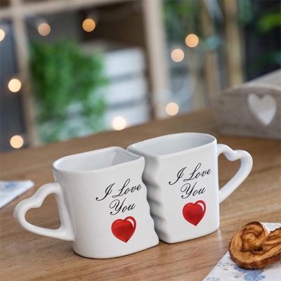 Kado bruiloft - Setje I Love you mokken
